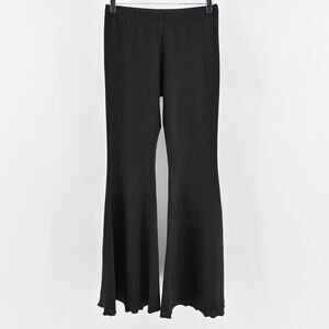 SLEEPER Pants Womens Size L Black Cosmos Lurex Shimmer Flare Bell Bottom Retro